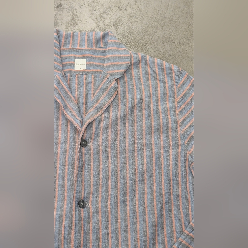 Paul Smith Blue and Pink Striped Shirt, X-Large